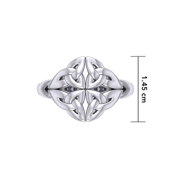 Celtic Knotwork Silver Ring TRI2356 - Jewelry